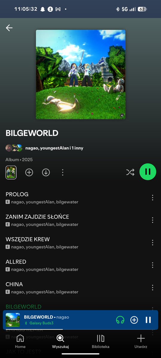 przepraszam ale dlaczego w ogole nie mowi sie o tak genialnym projekcie jakim jest BILGEWORLD
jest to z tego co zrozumiałem (a dla niewtajemniczonych ciężko jest zrozumieć) concept album opowiadający o przygodach dwóch wojowników walczących z wrogami w magicznej krainie o nazwie