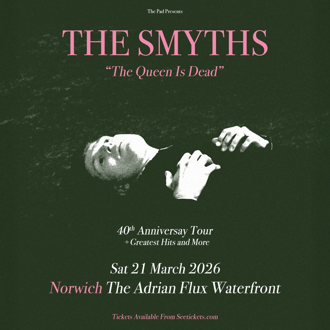 🚨JUST ANNOUNCED🚨

We're stoked to welcome The Smyths back to the Waterfront next March!

The Smyths are a celebration of The Smiths, embodying the fevered rush of a brilliant band playing the songs of a generation still resonating today...

On sale now!
ueaticketbookings.co.uk/event/the-smyt…
