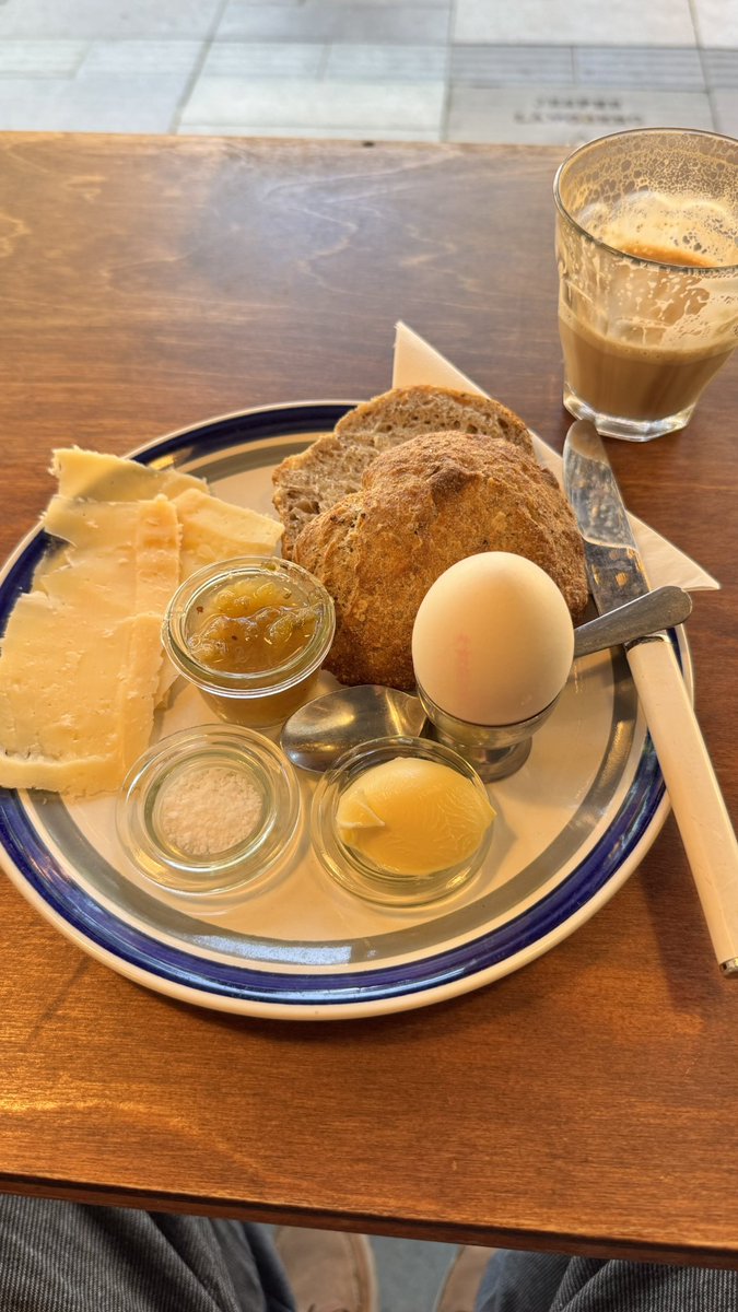 Breakfast at a cafe in Copenhagen - 😋