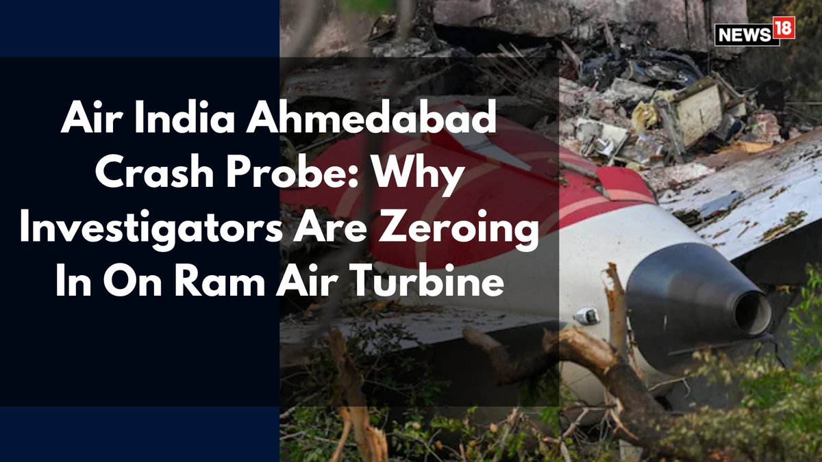 News18 (@cnnnews18) on Twitter photo The goal is to determine whether the systems on the Boeing 787 Dreamliner aircraft were receiving sufficient power during its final moments.
Writes: <a href="/AnvitSrivastava/">Anvit Srivastava</a> | #Boeing787 #AirIndia #AhmedabadPlaneCrash #AirTurbine The goal is to determine whether the systems on the Boeing 787 Dreamliner aircraft were receiving sufficient power during its final moments.
Writes: <a href="/AnvitSrivastava/">Anvit Srivastava</a> | #Boeing787 #AirIndia #AhmedabadPlaneCrash #AirTurbine