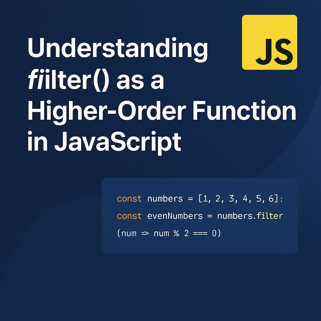 codingwithankur's tweet image. Are you just using filter() or really mastering it?
Learn how it works as a higher-order function with real-world examples.
👉 webcodingwithankur.blogspot.com/2025/07/javasc…
#JavaScript #WebDev #FunctionalProgramming