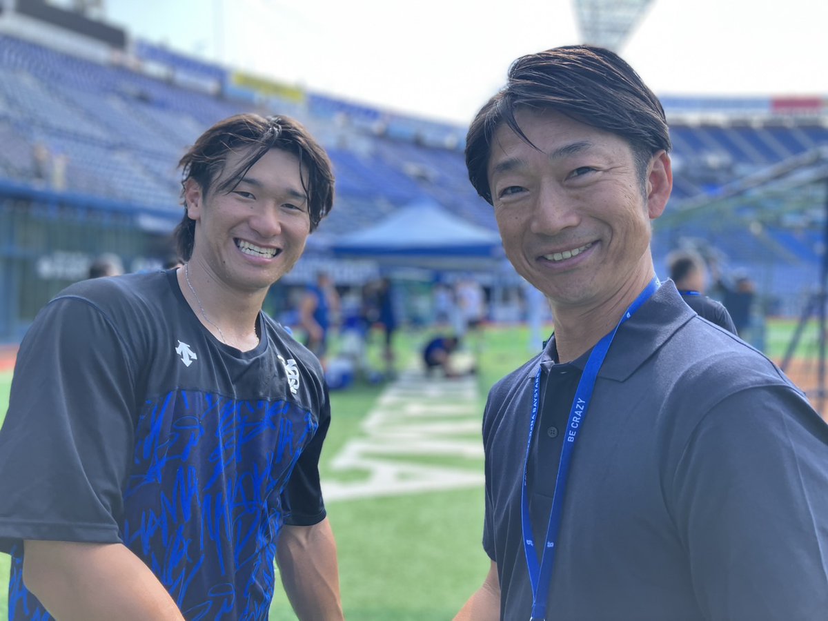 プロ初ホームランが満塁弾だった二人で📷 #井上絢登 選手 #北川利之