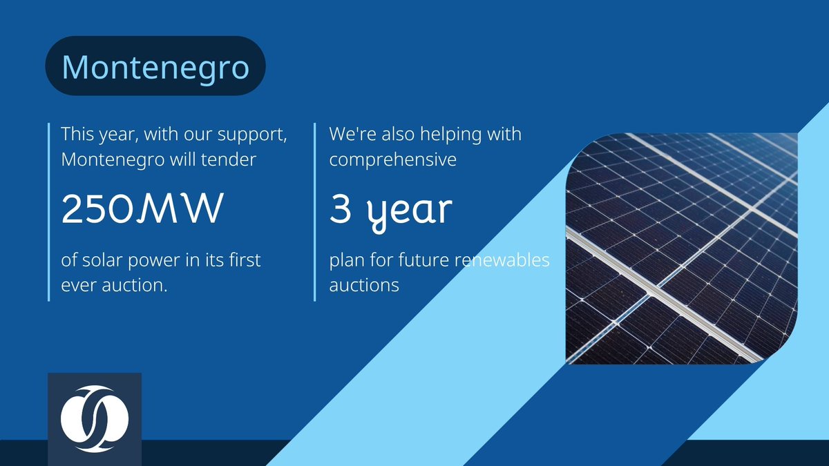 Ever wondered how Montenegro is transitioning to clean and secure energy?

With our support, Montenegro will soon launch its first-ever renewables auction for 250 MW solar, backed by our Renewable Energy Market Accelerator (REMA).