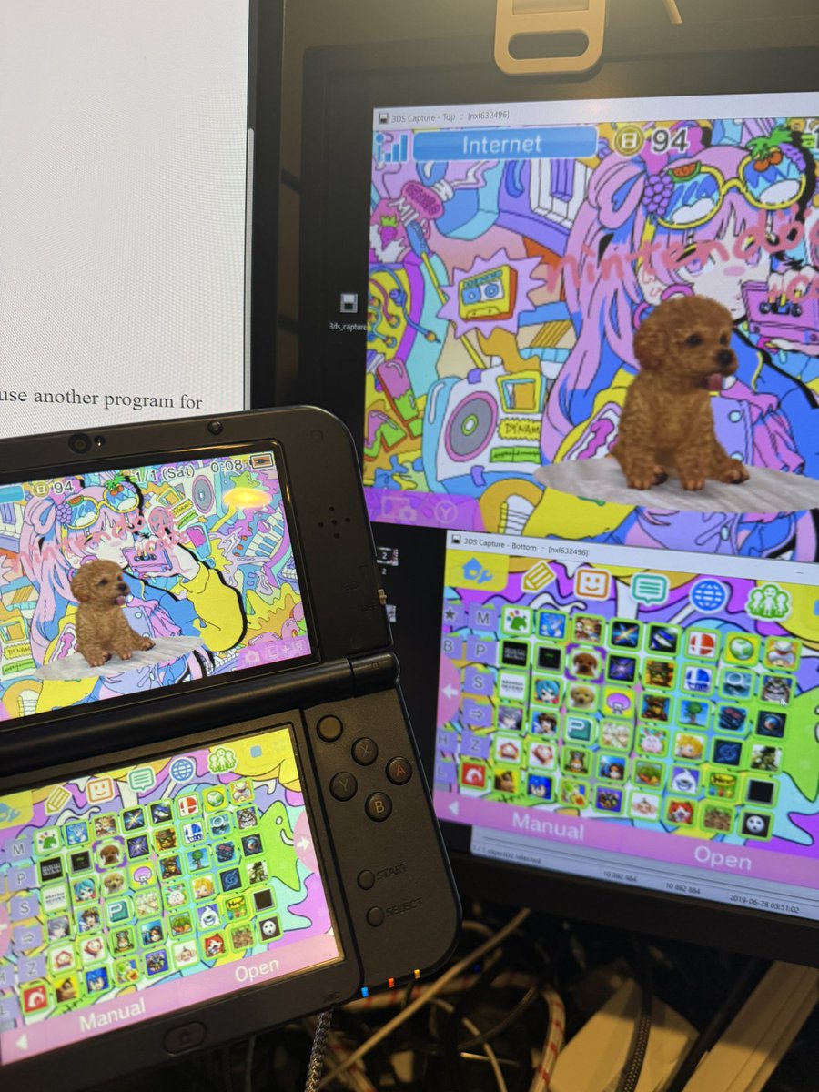 Just spent a stupid amount of effort installing a USB C capture card for my 3DS, but it’s finally done!! I’m so excited to stream from it soon!!