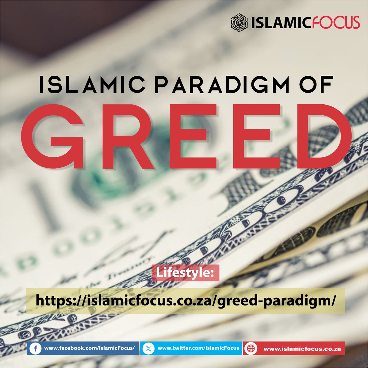 IslamicFocus's tweet image. #article | Islamic Paradigm of Greed
⏱️17-minute read

* Modern world built on #greed
* Islamic philosophy on greed
* Hadith on greed
* Planned #obsolescence and greed
* Greed drives conflict
* The Divine Decree
* How to keep greed in check

islamicfocus.co.za/greed-paradigm/