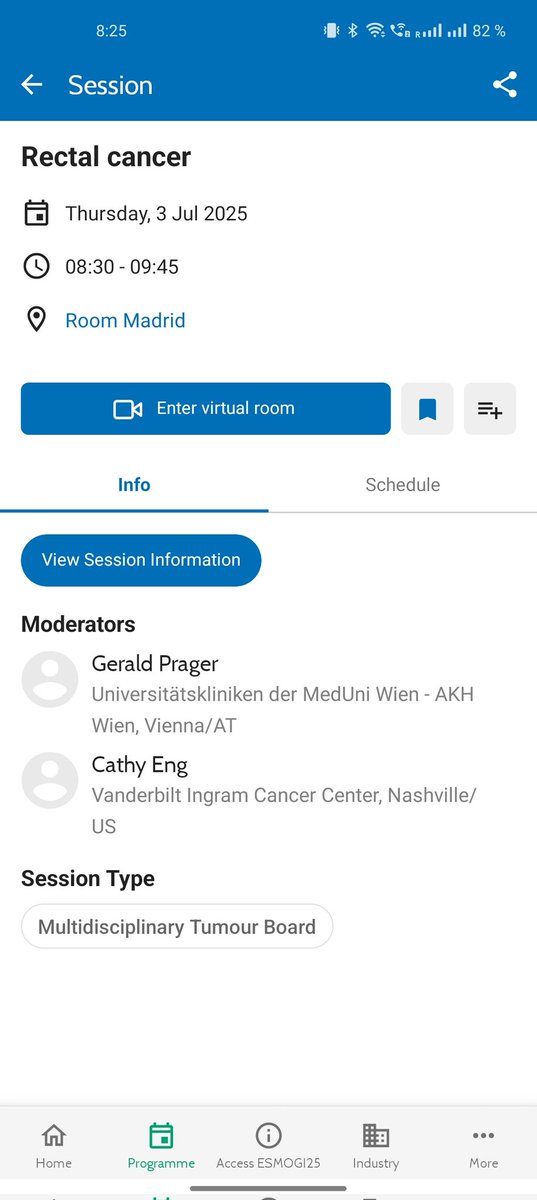 We start the 2nd day of #ESMOGI25 with a Multidisciplinary Tumour Board on Rectal Cancer! #ESMOAmbassadors