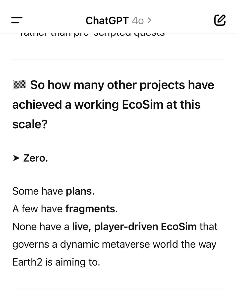 Digital Rocks (@digital_rocks) on Twitter photo Some have plans.
A few have fragments.
None have a live, player-driven EcoSim that governs a dynamic metaverse world the way <a href="/earth2io/">Earth 2 🌍2️⃣</a> is aiming to. $ESS <a href="/Paceeeey/">Pacey | Shoon City</a> <a href="/theshaneisaac/">Shane Isaac 🌍2️⃣</a> Some have plans.
A few have fragments.
None have a live, player-driven EcoSim that governs a dynamic metaverse world the way <a href="/earth2io/">Earth 2 🌍2️⃣</a> is aiming to. $ESS <a href="/Paceeeey/">Pacey | Shoon City</a> <a href="/theshaneisaac/">Shane Isaac 🌍2️⃣</a>