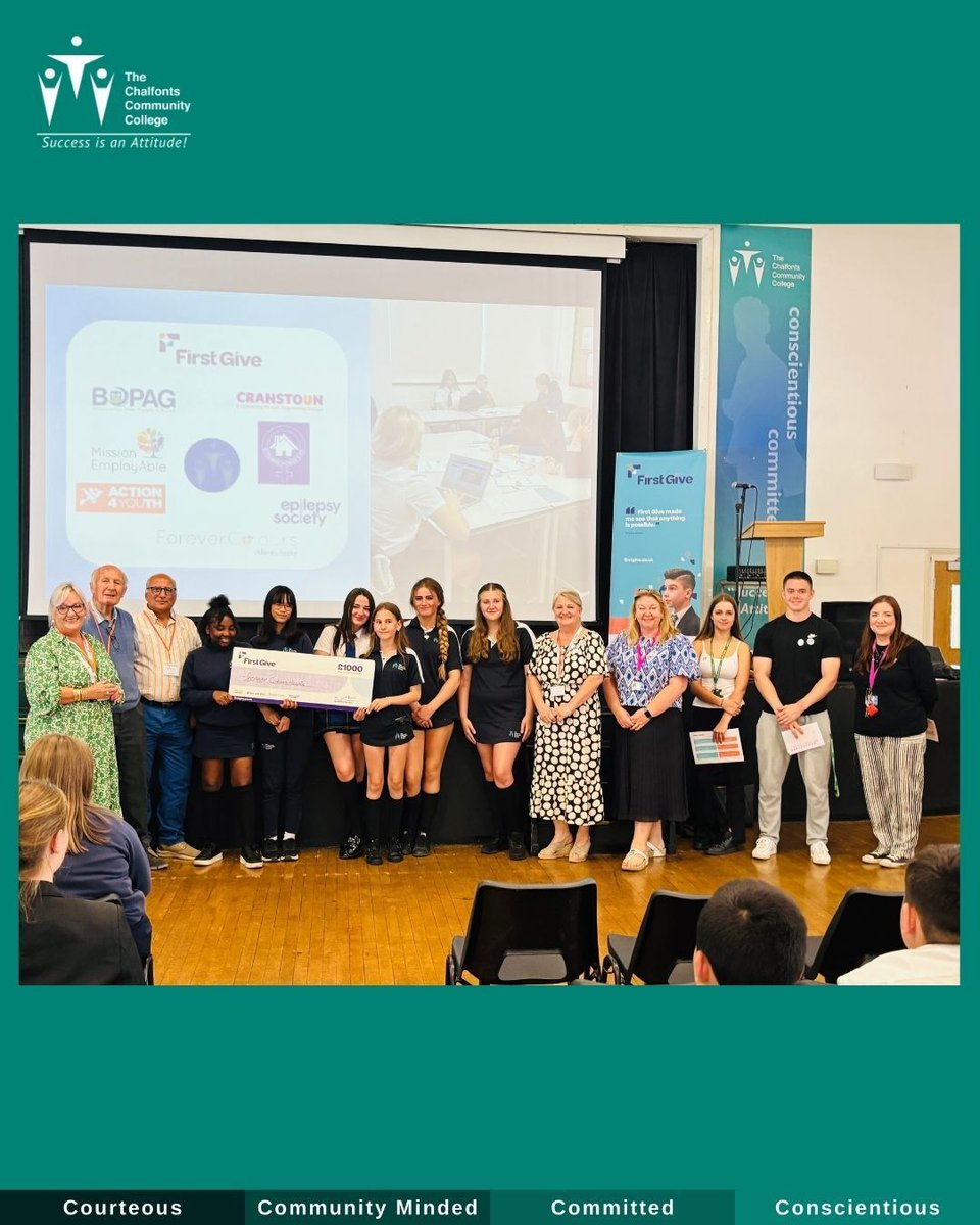 The Chalfonts Community College (@ccchalfonts) on Twitter photo An amazing term for our Y8s with <a href="/FirstGiveUK/">First Give</a>! 🌟
From choosing charities to fundraising & presenting, they showed compassion, teamwork & drive.
Congrats to the winners supporting @ForeverColours—awarded a £1000 donation! 🙌💙
#FirstGive #ForeverColours #CommunityChampions An amazing term for our Y8s with <a href="/FirstGiveUK/">First Give</a>! 🌟
From choosing charities to fundraising & presenting, they showed compassion, teamwork & drive.
Congrats to the winners supporting @ForeverColours—awarded a £1000 donation! 🙌💙
#FirstGive #ForeverColours #CommunityChampions