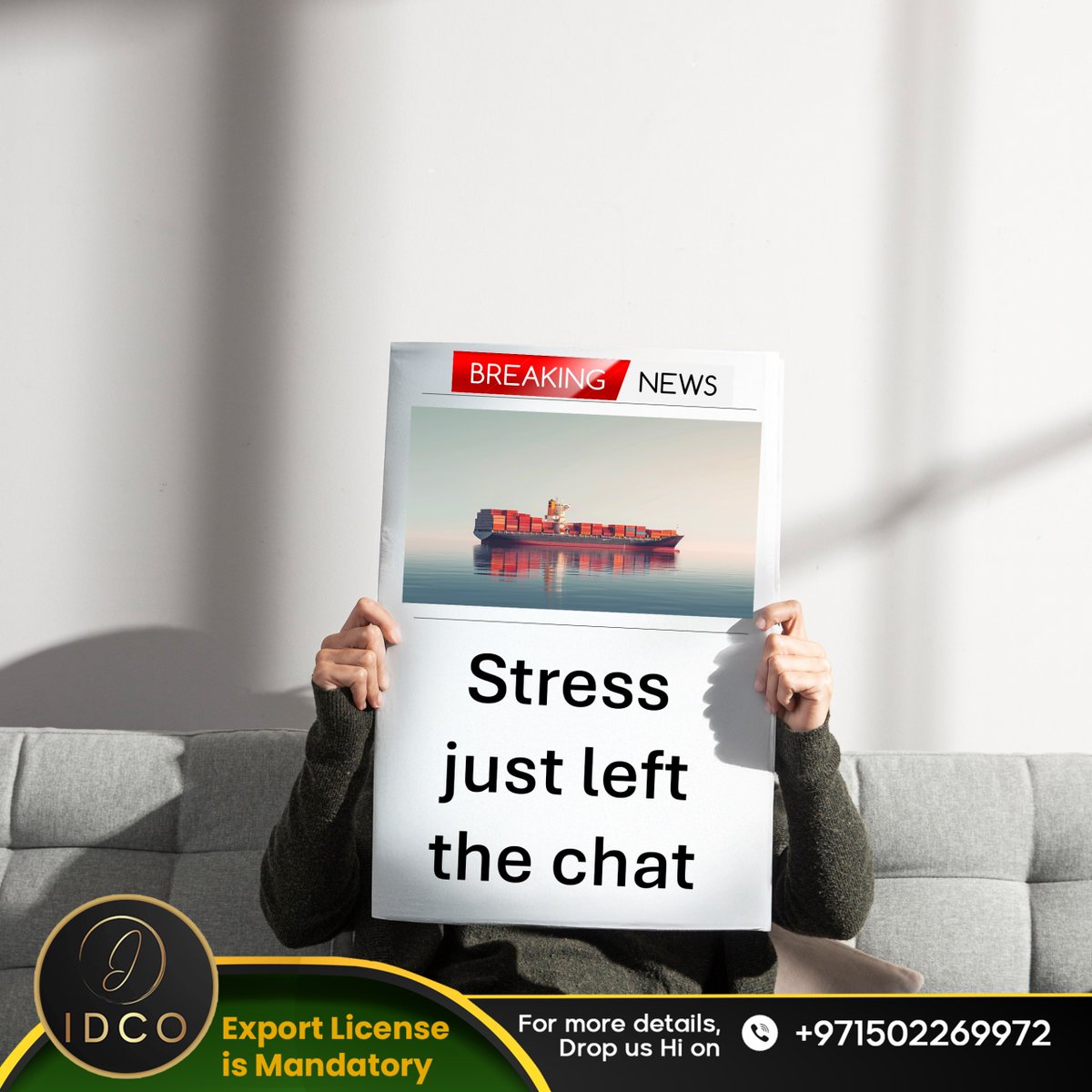 When your license is sorted, your cargo is sorted.

#StressFreeExports #ExportLicenseMadeEasy #IDCOExports #NoMoreExportWorries #GoGlobalSmoothly  #IDCO