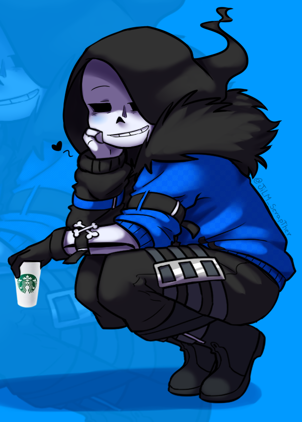 I drew my Roblox skin hahaha I love it ❤ 
.
Reapsasin will be an alternate Reaper where he decides to leave his job as the god of death and be free 🥸  (he's happier that way)

#Reapersans #reapertale #undertaleAU