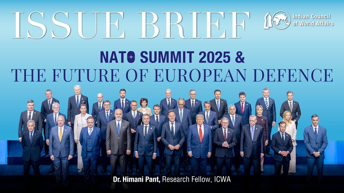 ICWA (@icwa_newdelhi) on Twitter photo The 2025 North Atlantic Treaty Organisation (#NATO) Summit took place in The Hague, Netherlands on 24–25 June. It brought together the Heads of State of all 32 member countries, the representatives from the European Union (EU) as well as some partner countries to deliberate on The 2025 North Atlantic Treaty Organisation (#NATO) Summit took place in The Hague, Netherlands on 24–25 June. It brought together the Heads of State of all 32 member countries, the representatives from the European Union (EU) as well as some partner countries to deliberate on