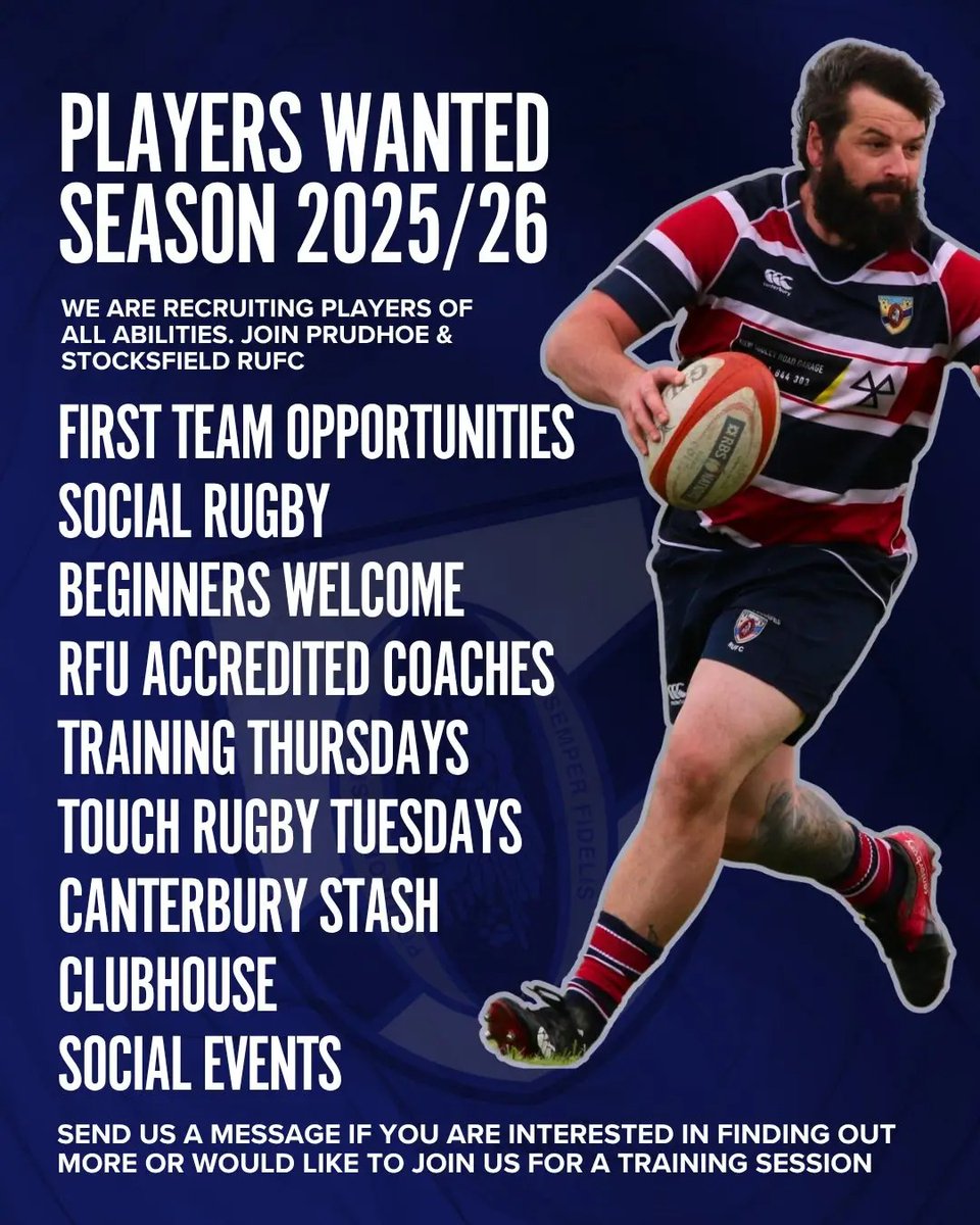 We are looking to recruit new players as we rebuild the squad with the eventual aim of being able to get a regular team out. Please get in touch if you are interested or please share if you know someone who might be.