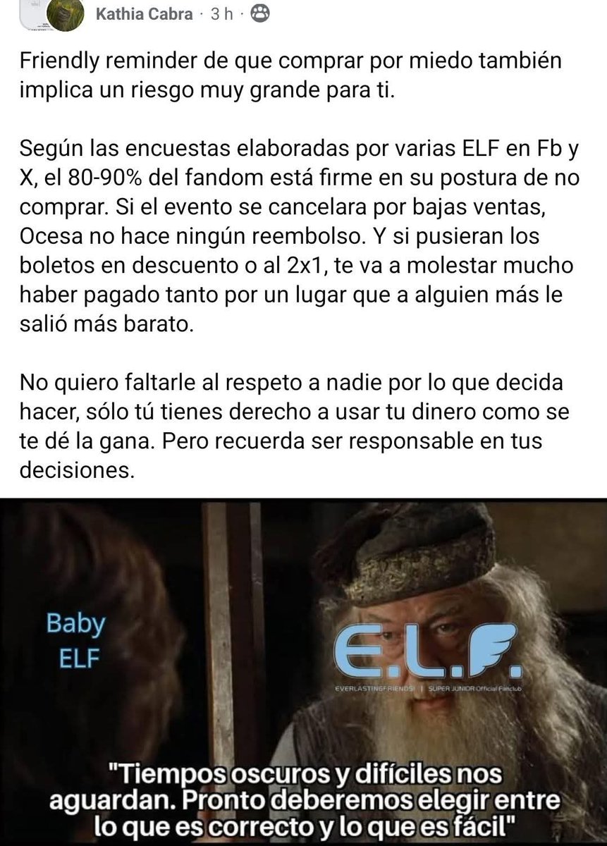 MaryCheonsa19's tweet photo. A ver ELF, por favor, recuerden que independientemente de que  saquen precios a última hr, su tiempo lím ya pasó, así que estámos en BOICOT = NO COMPRAMOS EN NINGUNA VENTA, NINGUNA‼️❌️
#ELF_NO_COMPRA #OCESA_OUT
@SJofficial @SMTOWNGLOBAL 
@ocesa_kpop @ocesa_total @ApodacaGroup https://t.co/fPdYuqAtX4