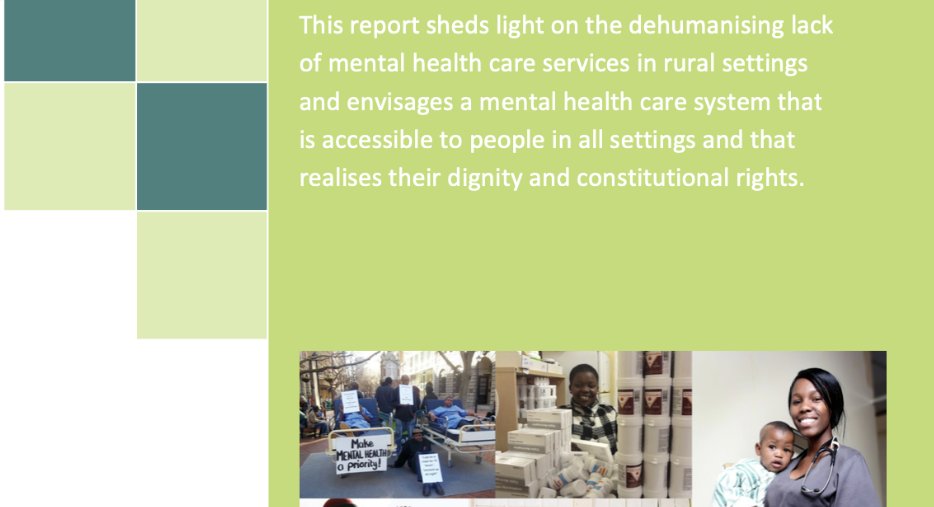Access to healthcare in SA still depends on location. While there’s progress in providing antiretrovirals at rural clinics, mental health services lag behind. Rural communities remain disproportionately affected by unequal access and outcomes.

Read more: rhap.org.za/wp-content/upl…