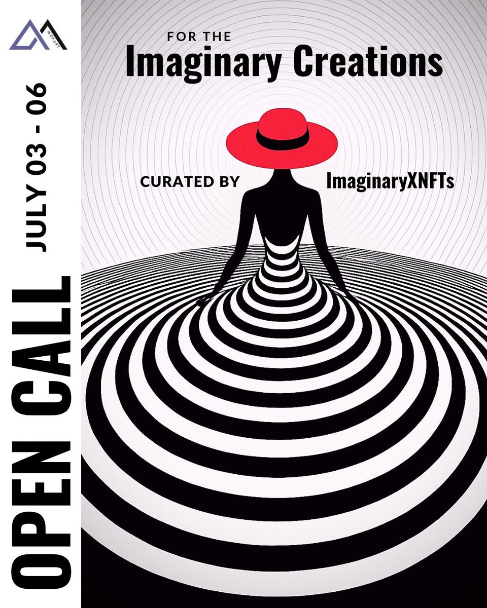 m_o_k_art's tweet image. 🚨OPEN CALL July 03 - 06 🚨
For the “IMAGINARY CREATION “ exhibition
Curated by @ImaginaryXNFTs ▶️ admin of #SupportEachOthers community
How to participate:
▶️ like & repost this post and the pinned post of @ImaginaryXNFTs
▶️ share your art in comments TAGGING…