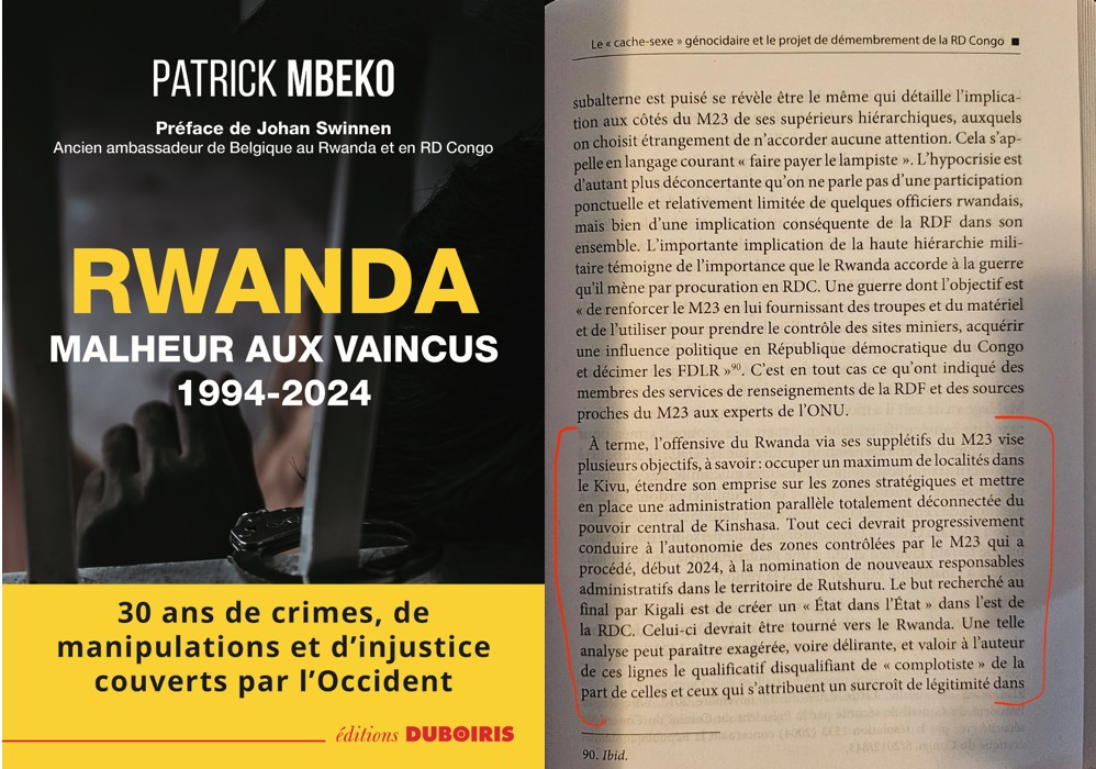 Malgré l’accord de paix signé avec #Kinshasa le 27 juin dernier à Washington, le #Rwanda et ses supplétifs du #M23 poursuivent leur mainmise sur l’est du #Congo, s’orientant vers l’annexion d’une partie du #Kivu, affirme un nouveau rapport des Nations unies.
C’est ce que je ne