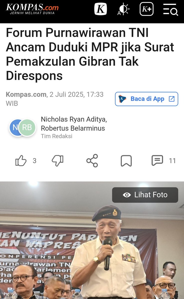 Sebelum begitu mengakar kuat, hama kebohongan harus segera dibersihkan.
Jika tidak, kedepannya akan dianggap sebuah prestasi perna jadi wapres lalu pantas jadi presiden.
Dan jangan lupa ijazah palsu harus terus disuarakan agar rakyat tahu pembohong jadi presiden.