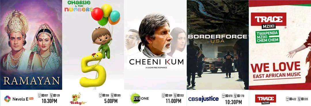 Starsatzimbabwe's tweet photo. Today on StarTimes 🔥🔥

Enjoy Ramayan on Novela E Plus, Charlie and the Numbers on Baby Tv,  Cheeni Kum on Zee One, Borderforce USA on CBS Justice and music on Trace Mziki!

What will you be watching?

Customer Support 0719671371

StarTimes Zimbabwe
#EnjoyDigitalLife https://t.co/nOJ4mxhEc8