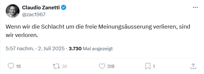 catawompus3's tweet image. Erstaunlich ist immer wieder, dass genau die, die ständig was von fehlender freier Meinungsäusserung faseln, dieselbe am lautesten kundtun.
@zac1967