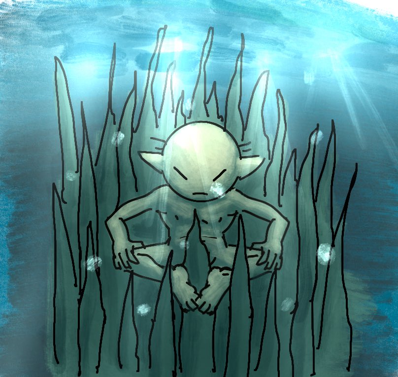 Born2draw's tweet image. I like it down here because no one can hurt me