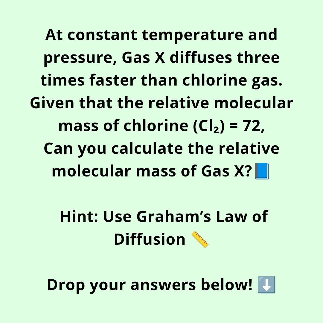 Can you give it a try? 
#Chemistry
