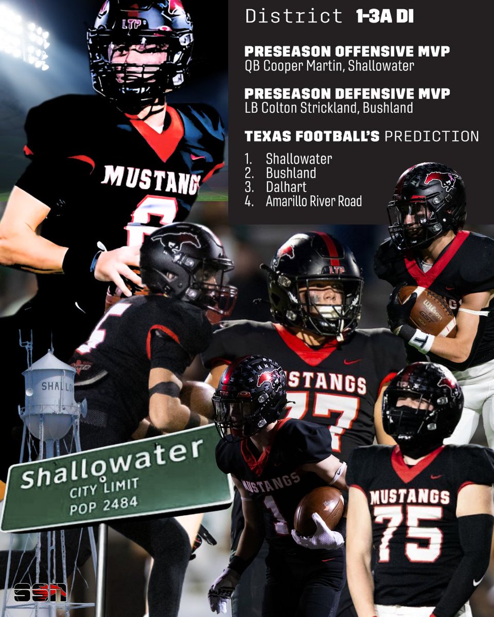 🏈  The Mustangs are picked to win District 1-3A and Cooper Martin is the Preseason Offensive MVP in the latest edition of Dave Campbell’s Texas Football Magazine!

texasfootball.com/subscribe

#ShallowaterISD #InAClassOfOurOwn