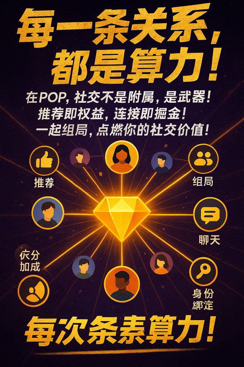 pophubio's tweet photo. 🔥 新产品预告

POP社交模块，即将引爆你的社交价值

连接即财富，关系即能量！

准备好，用一次“连接”撬动整个世界！
#POP  #社交 https://t.co/HhgVWtWTug