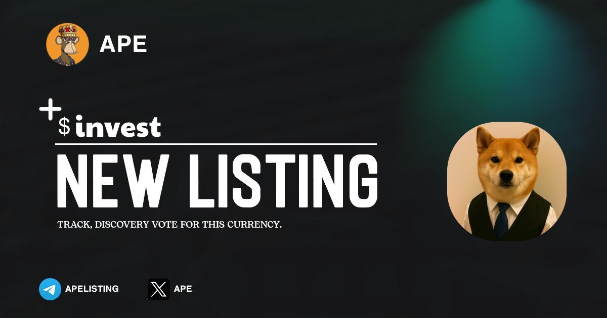 apelisting's tweet photo. ⚡️ 𝗡𝗲𝘄 𝗟𝗶𝘀𝘁𝗶𝗻𝗴!

🔥 Entered Trending | @Doginvestsol
$invest | #invest

📊 LIQ: $226K | MC: $3.2M
Contrack : 55KrNjWHrkgxCzTLvcgaKYDxaopuxZK8vETi1CJNpump
#SOL #Crypto #Bitcoin #memecoin https://t.co/hYdlSLO9y5