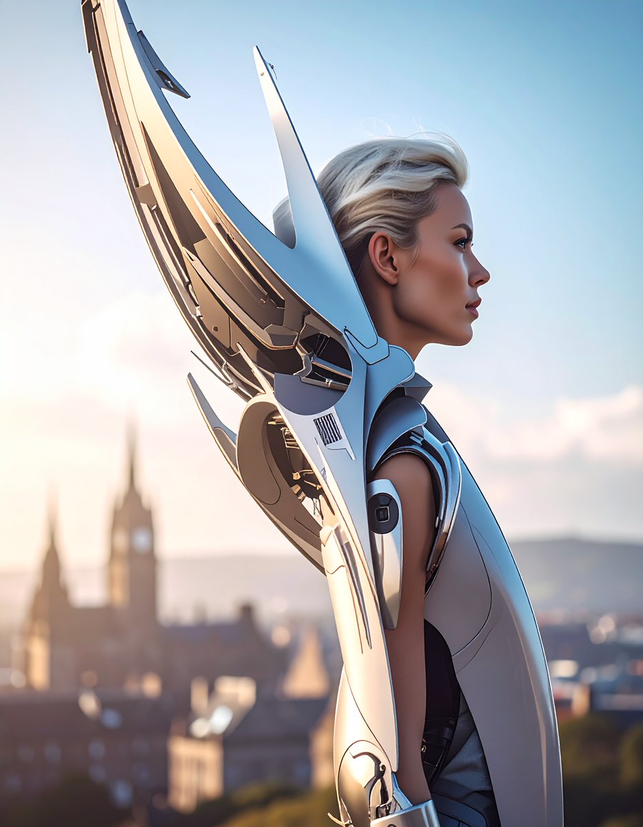 SonatCatal's tweet photo. #scifi #ai #aiart #抽象的な #人工知能アート #ロボット #maskgirl #future #scifiart #cyborg #armor #Arrow  #roboticfuture https://t.co/k0f7iAd1Z1