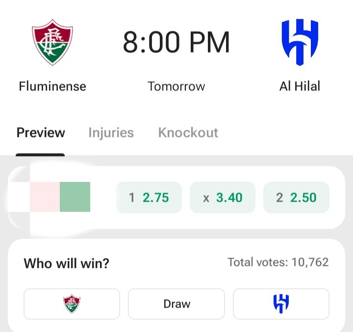 🚨Giveaway 🚨

Fluminense 🆚 Al Hilal 

Get the first goal scorer of the games and stand a chance to win 🥇 

2k among 3 lucky winners! 

🚨Rules :

- Follow us
- Retweet
- Turn on notification 📣

Drop all predictions before kickoff.