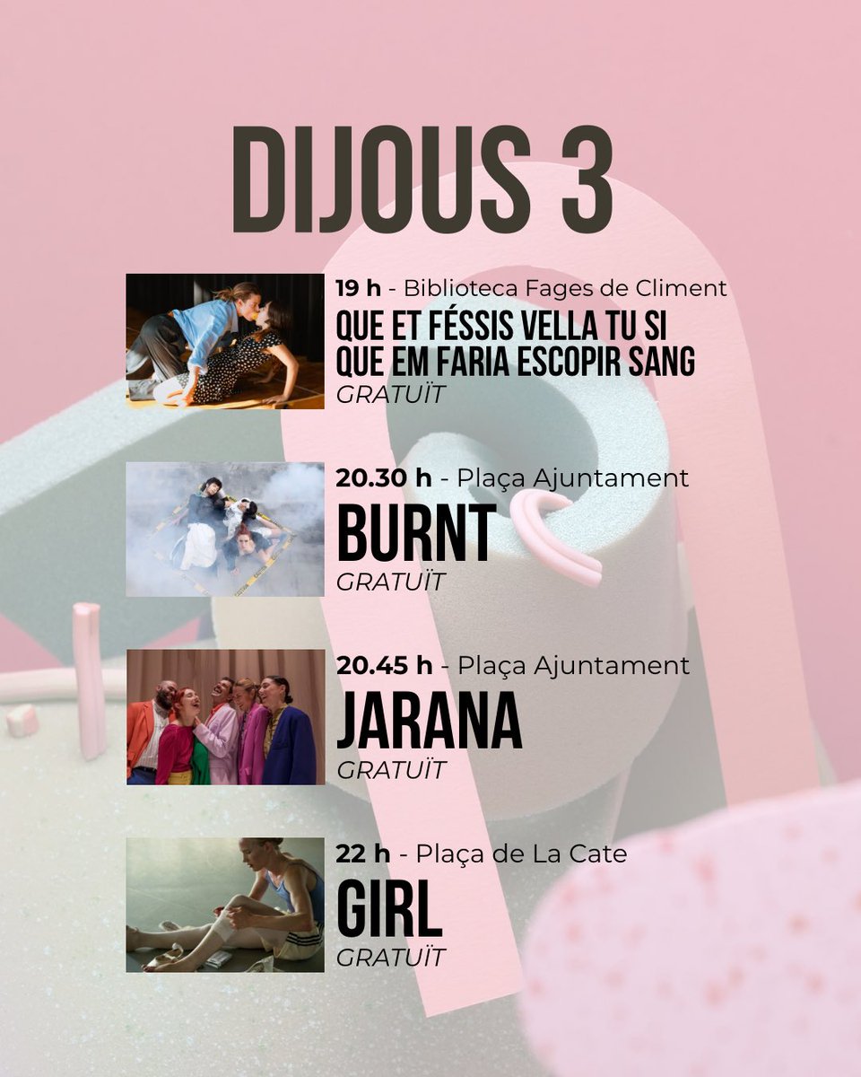 🤸🏽‍♂️ Avui comencem la XII edició del #FigueresesMOU25 

👀 On ens ballem?

🎟️ Programació completa a figueresesmou.cat