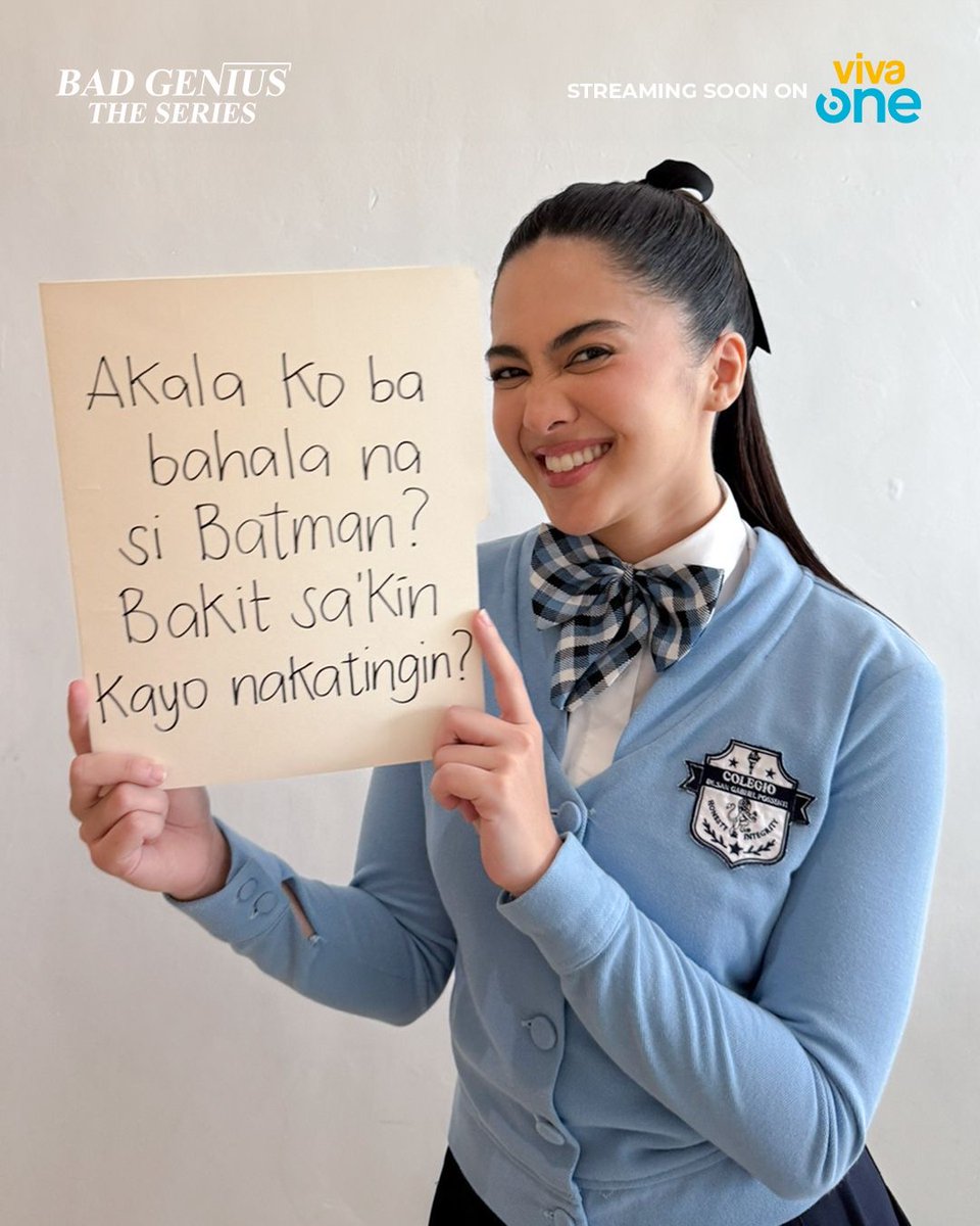 VivaOnePH's tweet photo. Akala rin namin eh, kaya lang mas genius kasi ang moves mo, Lin. 💅 

BAD GENIUS: THE SERIES Primer streaming this July 10 on Viva One! Starring #AtashaMuhlach, #JairusAquino, #GabLagman and #HyacinthCallado. Directed by Derick Cabrido. 🧠📚

Viva One, Bida Ka Dito! https://t.co/JM3AnevLB0