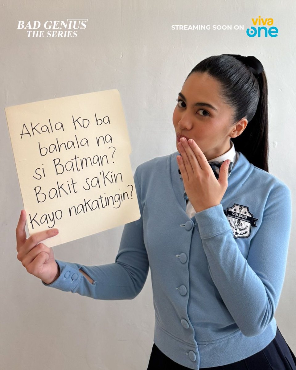 VivaOnePH's tweet photo. Akala rin namin eh, kaya lang mas genius kasi ang moves mo, Lin. 💅 

BAD GENIUS: THE SERIES Primer streaming this July 10 on Viva One! Starring #AtashaMuhlach, #JairusAquino, #GabLagman and #HyacinthCallado. Directed by Derick Cabrido. 🧠📚

Viva One, Bida Ka Dito! https://t.co/JM3AnevLB0