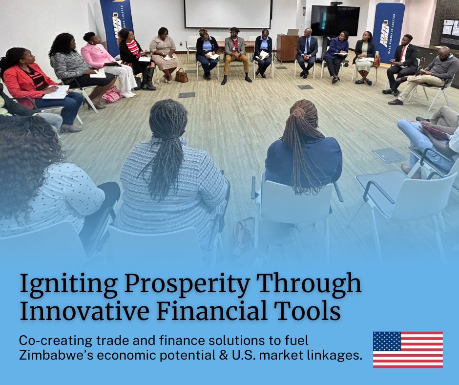 U.S. Embassy Zimbabwe (@usembzim) on Twitter photo U.S. Embassy Zimbabwe hosted a stakeholder discussion with <a href="/NMBBankZim/">NMB Bank Zim</a>, ZimTrade, and entrepreneurs to co-create responsive financial products and services, foster trade between Zimbabwe and the USA, and drive mutual economic growth. U.S. Embassy Zimbabwe hosted a stakeholder discussion with <a href="/NMBBankZim/">NMB Bank Zim</a>, ZimTrade, and entrepreneurs to co-create responsive financial products and services, foster trade between Zimbabwe and the USA, and drive mutual economic growth.