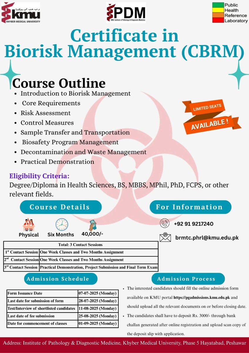 #KMU #PMDC #MDCAT