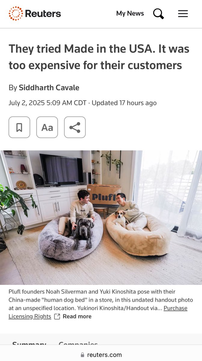 Had a 15 minute conversation with a reporter from reuters 3 months ago

Woke up to this being featured on the front page of reuters 

Have only received 1 death threat so I consider it a win