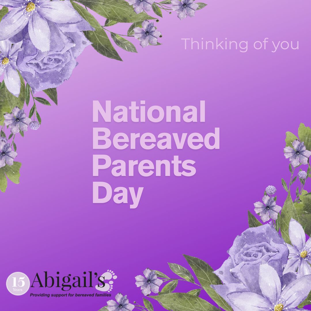 💜 Thinking of you on National Bereaved Parents Day.

💜 Whether you're recently bereaved or carrying the weight of long term grief, our incredible counselling team are here.

💜 For more information click here:
abigailsfootsteps.co.uk/support-for-pa…
