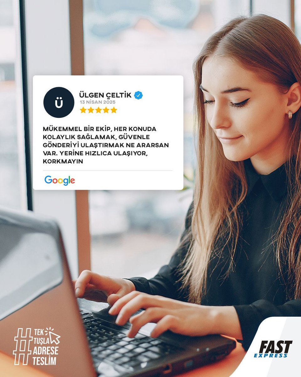 Siz de Ülgen hanım gibi memnun kalacağınız bir #yurtdışıkargo deneyimi yaşamak ister misiniz? 😊

Bize 0212 541 44 10 numaralı hattımızdan veya fast-express.com adresinden ulaşabilir, fast-express.com/tr/kampanya adresinden hemen fiyat alabilirsiniz 👍

#yurtdışınakargo #kargo