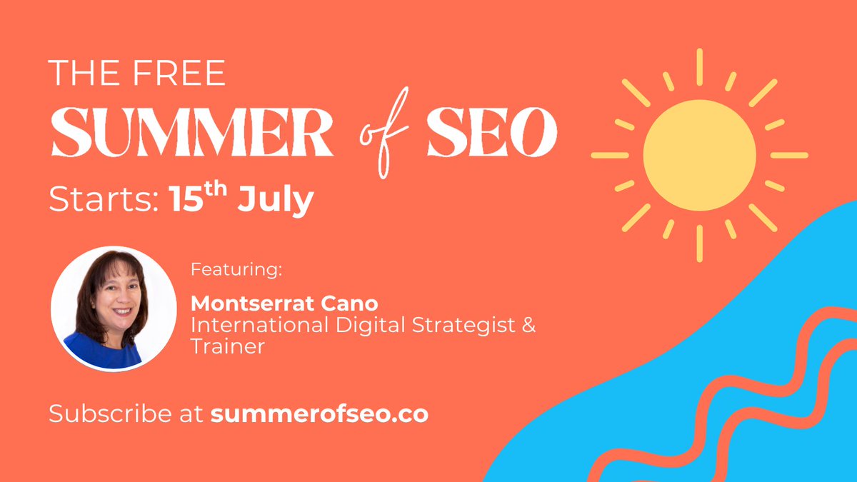 Montse Cano | iSEO, project mgmt (@montsecano) on Twitter photo I enjoyed contributing to this year's series of #summerofseo, a collection of actionable advice curated by <a href="/freddiechatt/">Freddie Chatt</a> for those of you who are working in #ecommerce
Sign up! summerofseo.co I enjoyed contributing to this year's series of #summerofseo, a collection of actionable advice curated by <a href="/freddiechatt/">Freddie Chatt</a> for those of you who are working in #ecommerce
Sign up! summerofseo.co