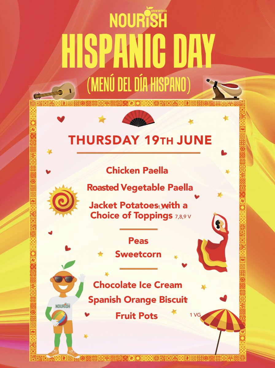 A taste of Hispanic culture at our Viridis Schools! 🇪🇸✨

Southwold, Orchard &amp; Hoxton Garden celebrated with themed menus, sunshine flavours and big smiles all round. 

We love seeing our schools explore new cultures through food! 🌎🍴

#growwithus #nourish