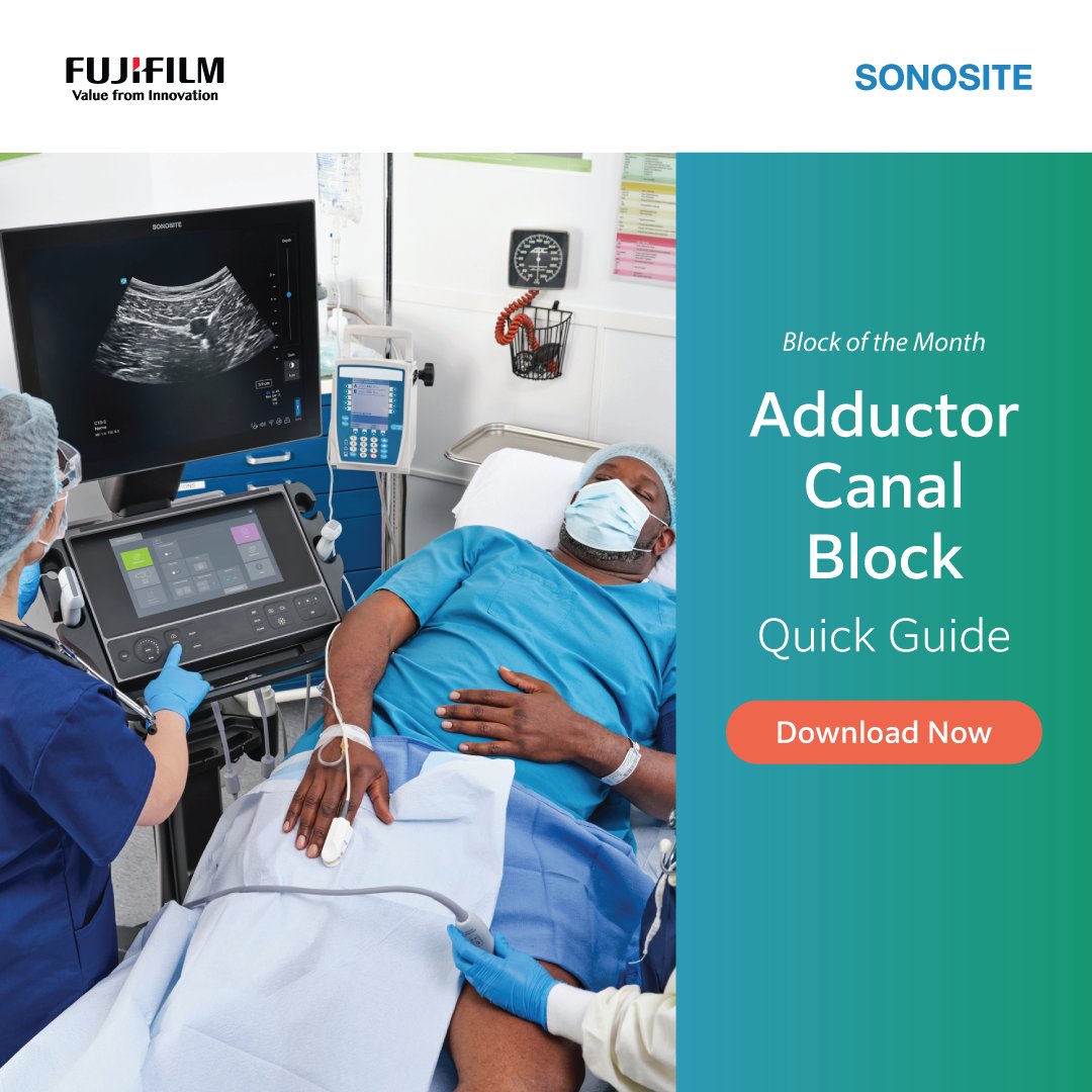 This July, our #BlockoftheMonth series highlights the Adductor Canal Block Quick Guide, helping you: 

- Optimise transducer placement 
- Identify key anatomical landmarks 
- Approach needle positioning with confidence 

Download now: brnw.ch/21wTRAw