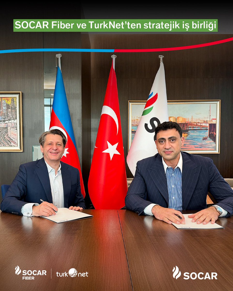 SOCAR Fiber ve TurkNet, Türkiye’nin internet altyapısını güçlendirmek amacıyla stratejik bir iş birliğine imza attı.

Bu kapsamda, TANAP doğal gaz boru hattı boyunca uzanan 1850 km’lik SOCAR Fiber ekspres rotası, TurkNet’in omurga ağına entegre edilecek. Gürcistan’dan