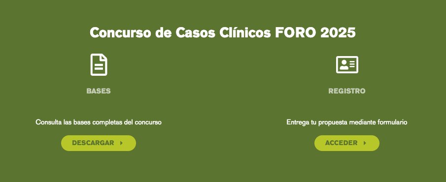 Tactics (@tactics_md) on Twitter photo 🎯 Abierta la convocatoria del Concurso de Casos Clínicos del #forodebateoncologia 2025
📅 Tienes hasta el 10 de septiembre para enviar tu caso.
📥 Consulta las bases y regístrate aquí 👉 tacticsmd.net/congreso/foro-…
🔗 +info del evento: forodebateoncologia.net 🎯 Abierta la convocatoria del Concurso de Casos Clínicos del #forodebateoncologia 2025
📅 Tienes hasta el 10 de septiembre para enviar tu caso.
📥 Consulta las bases y regístrate aquí 👉 tacticsmd.net/congreso/foro-…
🔗 +info del evento: forodebateoncologia.net