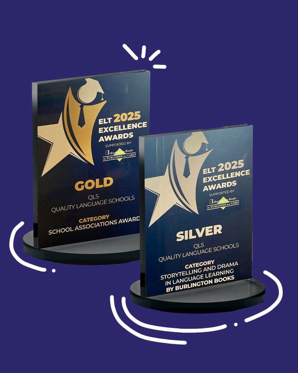 qlsnetwork's tweet image. QLS WINS 2 ELT EXCELLENCE AWARDS!
@qlsnetwork is the proud recipient of 🥇Gold &amp;amp; 🥈 Silver #ELTExcellenceAwards in the categories of "School Associations " &amp;amp; "Storytelling &amp;amp; Drama in Language Learning"! The ceremony took place on 27/6 in Athens. #QLS #ELTExcellenceAwards @Eaquals