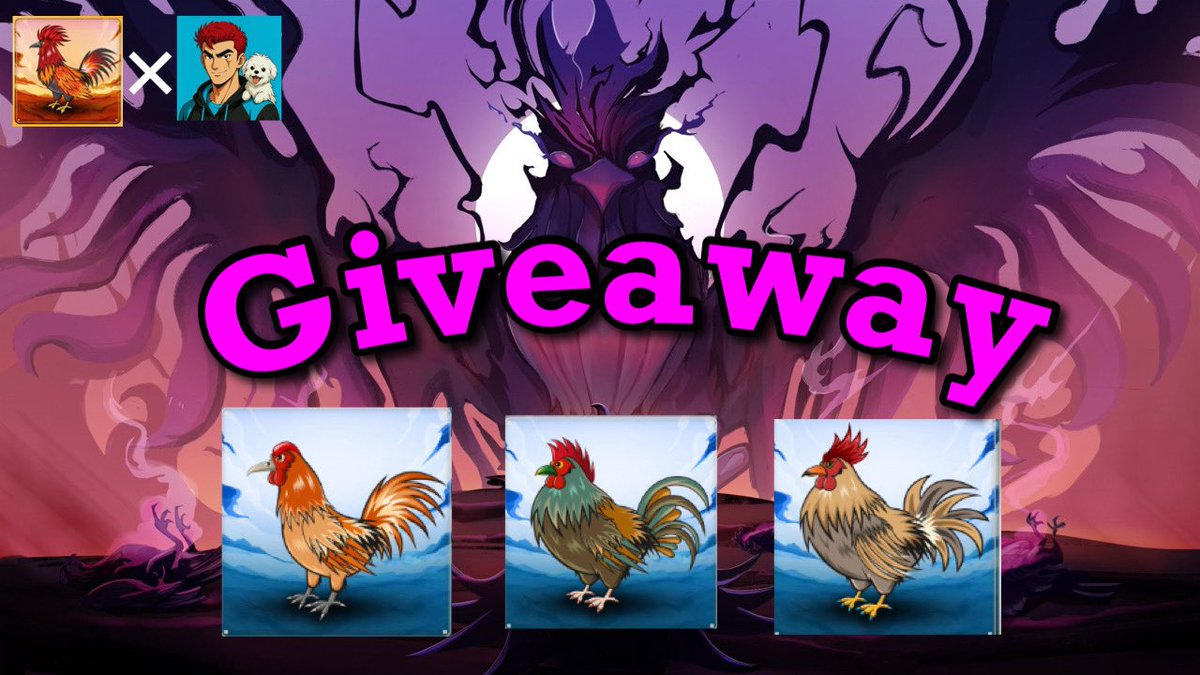 Kaneyan.ron (@nico_kaneyan) on Twitter photo 🎊Sabongsaga Chicken Giveaway🎊
Season Alpha has begun🔥
3Winner🐔
Chicken 12924
Chicken 12319
Chicken 11412
1️⃣ Follow
<a href="/SabongSaga/">Sabong Saga</a>
<a href="/nico_kaneyan/">Kaneyan.ron</a>
<a href="/wussweb3/">Wuss</a>
2️⃣ Repost🔁 & ❤️
3️⃣ Tag Friend
🕰️ JST July 9th 21:00 🎊Sabongsaga Chicken Giveaway🎊
Season Alpha has begun🔥
3Winner🐔
Chicken 12924
Chicken 12319
Chicken 11412
1️⃣ Follow
<a href="/SabongSaga/">Sabong Saga</a>
<a href="/nico_kaneyan/">Kaneyan.ron</a>
<a href="/wussweb3/">Wuss</a>
2️⃣ Repost🔁 & ❤️
3️⃣ Tag Friend
🕰️ JST July 9th 21:00