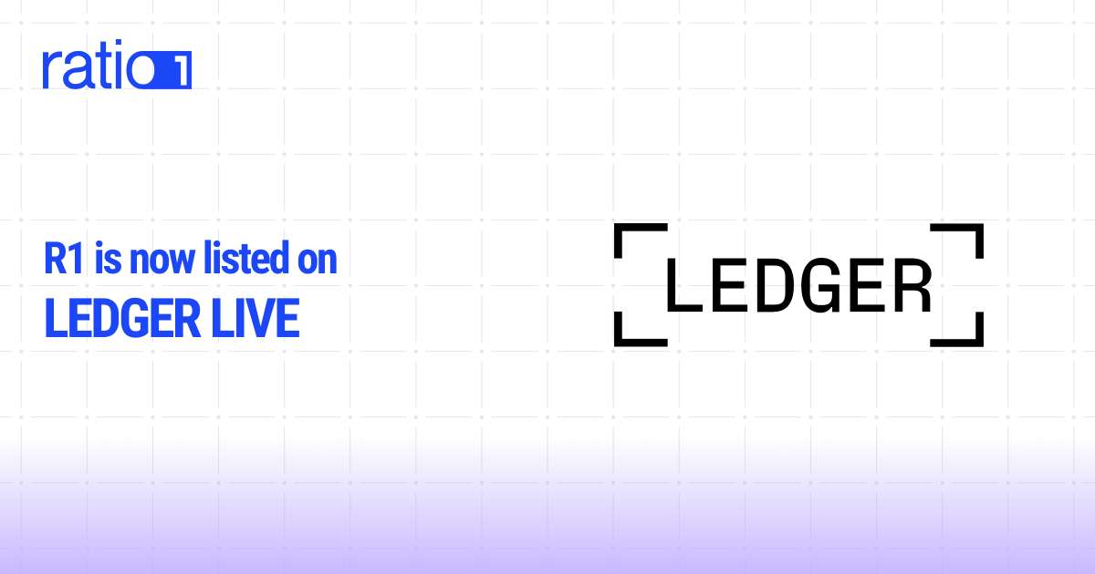 ratio1ai's tweet photo. R1 is now listed on @Ledger Live!

Track your favorite AI OS token directly from your Ledger dashboard.

Smarter assets, smarter wallet. https://t.co/64cvfoJX3F