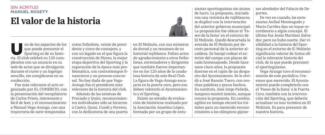 Asoc. Anselmo López (@asoclopez1905) on Twitter photo Hoy <a href="/manolorosety/">Manuel Rosety</a> habla del Paseo de la Fama opinando como nosotros, que sería el broche perfecto para este aniversario honrar a las personas más importantes en estos 120 años.
Esperemos que <a href="/CarmenMoriyon/">Carmen Moriyón</a> <a href="/ChusMarSal/">Jesús M. Salvador</a> <a href="/AngelaPumariega/">Angela Pumariega</a> piensen lo mismo. Hoy <a href="/manolorosety/">Manuel Rosety</a> habla del Paseo de la Fama opinando como nosotros, que sería el broche perfecto para este aniversario honrar a las personas más importantes en estos 120 años.
Esperemos que <a href="/CarmenMoriyon/">Carmen Moriyón</a> <a href="/ChusMarSal/">Jesús M. Salvador</a> <a href="/AngelaPumariega/">Angela Pumariega</a> piensen lo mismo.