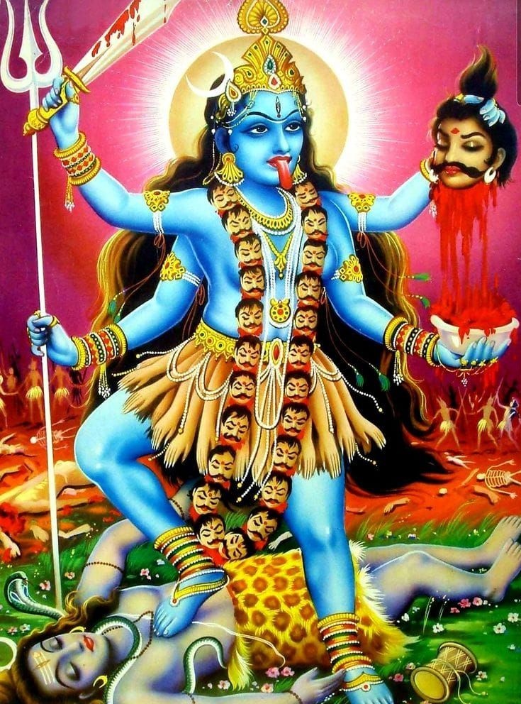 रक्त से रंजीत कराल स्वरूप, भय का नाश करे, संतों का भूप।
कॉल की रेखा भी कांपे आगे, जय हो महाकाली, शक्ति की सदा जागे 
जय हो माता कालिका की।।
