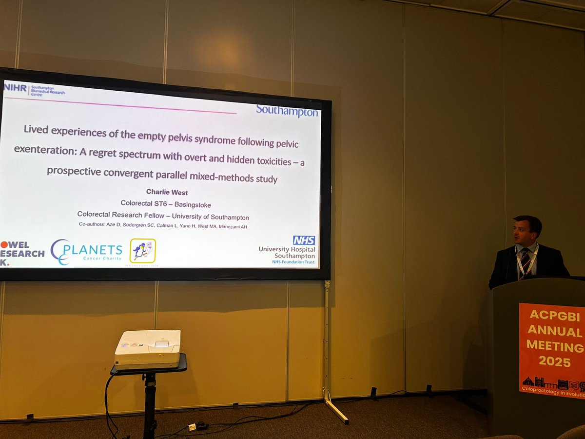 Charlie West (@charliewest89) on Twitter photo Great conference <a href="/ACPGBI/">@ACPGBI</a> 2025, thanks as always to <a href="/BowelResearch/">Bowel Research UK</a>, <a href="/PLANETSCHARITY/">PLANETS Cancer Charity</a>, <a href="/DareQuamAccipre/">Penguins Against Cancer</a> for funding our quality of life and imaging work in complex pelvic cancer from <a href="/uoscares/">UoSCancerResearch</a> and <a href="/UHSFT/">University Hospital Southampton 💙</a> Great conference <a href="/ACPGBI/">@ACPGBI</a> 2025, thanks as always to <a href="/BowelResearch/">Bowel Research UK</a>, <a href="/PLANETSCHARITY/">PLANETS Cancer Charity</a>, <a href="/DareQuamAccipre/">Penguins Against Cancer</a> for funding our quality of life and imaging work in complex pelvic cancer from <a href="/uoscares/">UoSCancerResearch</a> and <a href="/UHSFT/">University Hospital Southampton 💙</a>