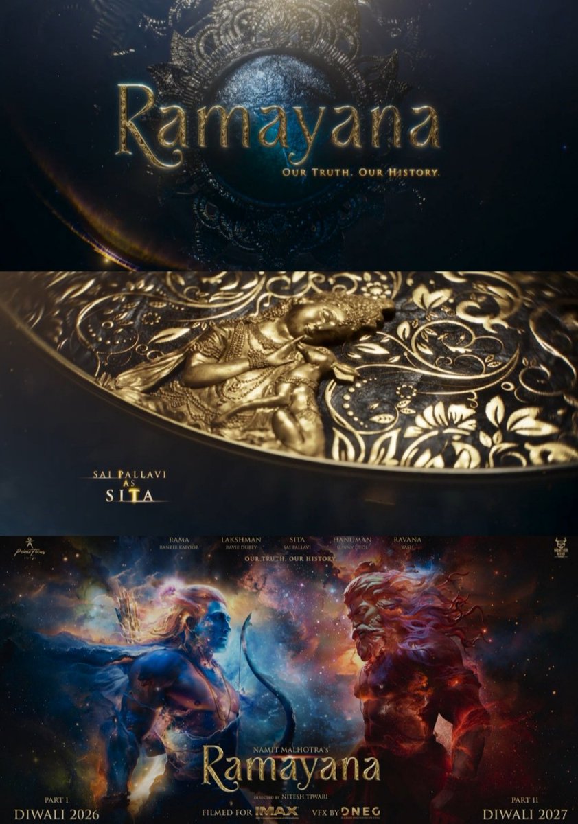 Naidupet_SaiPallavi_Fans (@0002sai) on Twitter photo Welcome to the Beginning.
youtu.be/8HiWKbDTc7w?si…
Let’s Celebrate the IMMORTAL story of Rama v/s Ravana.
<a href="/Sai_Pallavi92/">Sai Pallavi</a> as Sita 🙇
Our Truth. Our History.
#Ramayana #RamayanaByNamitMalhotra
<a href="/malhotra_namit/">Namit Malhotra</a> <a href="/niteshtiwari22/">Nitesh Tiwari</a> <a href="/TheNameIsYash/">Yash</a> <a href="/arrahman/">A.R.Rahman</a> <a href="/WorldOfRamayana/">The World Of Ramayana</a> Welcome to the Beginning.
youtu.be/8HiWKbDTc7w?si…
Let’s Celebrate the IMMORTAL story of Rama v/s Ravana.
<a href="/Sai_Pallavi92/">Sai Pallavi</a> as Sita 🙇
Our Truth. Our History.
#Ramayana #RamayanaByNamitMalhotra
<a href="/malhotra_namit/">Namit Malhotra</a> <a href="/niteshtiwari22/">Nitesh Tiwari</a> <a href="/TheNameIsYash/">Yash</a> <a href="/arrahman/">A.R.Rahman</a> <a href="/WorldOfRamayana/">The World Of Ramayana</a>